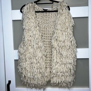 Lisa International shag vest